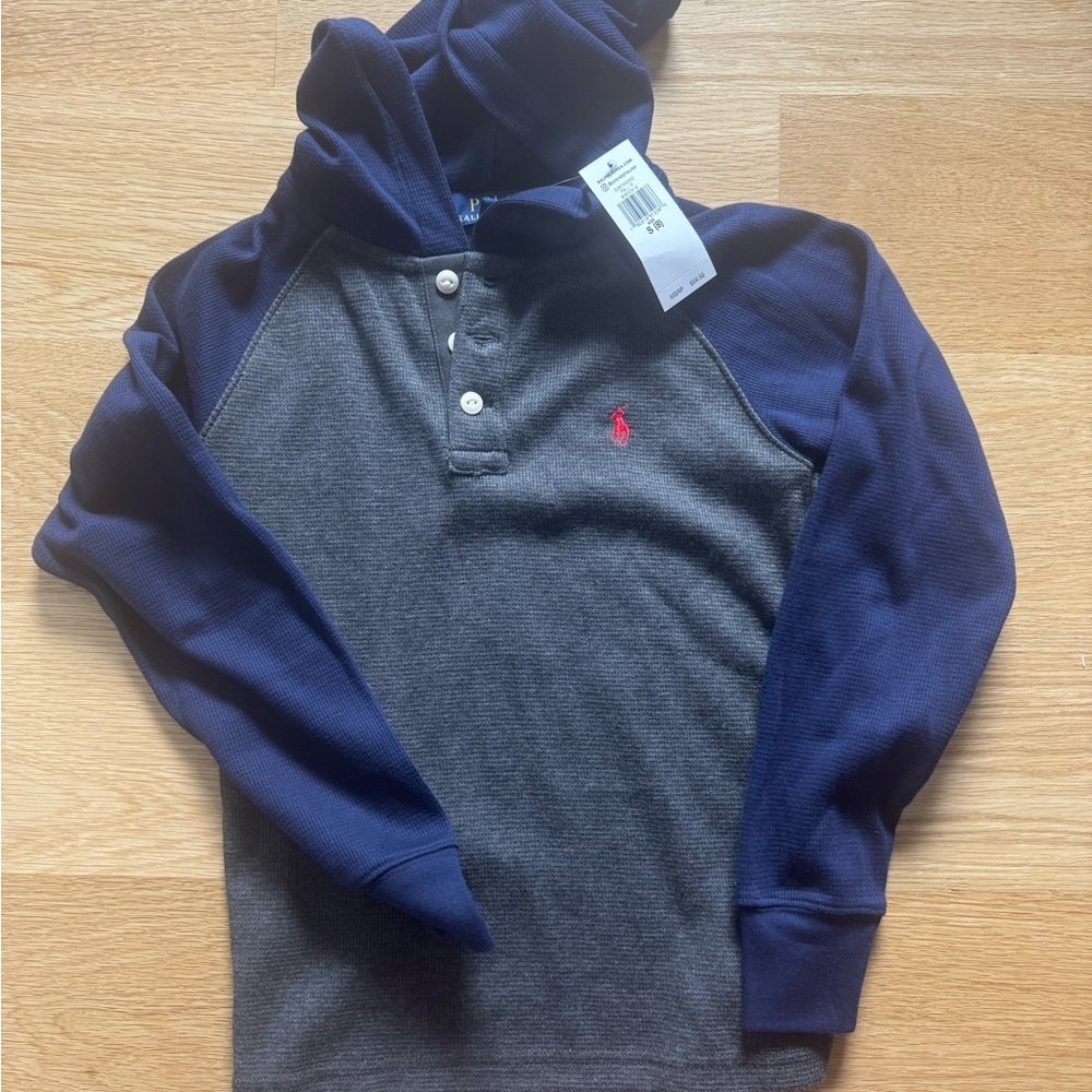 Polo by Ralph Lauren Kids Navy and Gray Hoodie